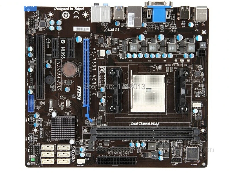 

Free shipping original motherboard for MSI A75MA-P35  Socket FM1 DDR3 16GB Fully Integrated Micro ATX  desktop motherboard