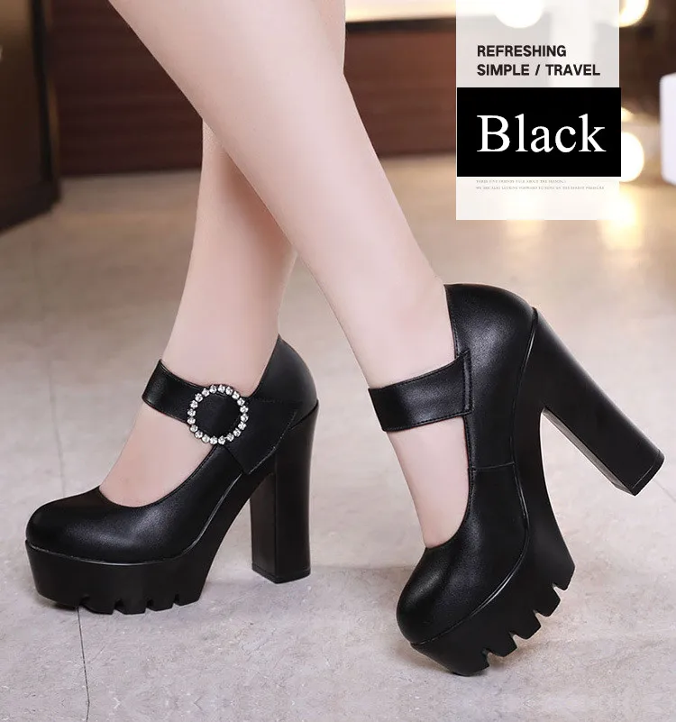 Zapatos de tacón alto Mary Jane para mujer, calzado blanco y rojo para  boda, talla grande 41 42 43, primavera y otoño, 2022|Zapatos de tacón de  mujer| - AliExpress