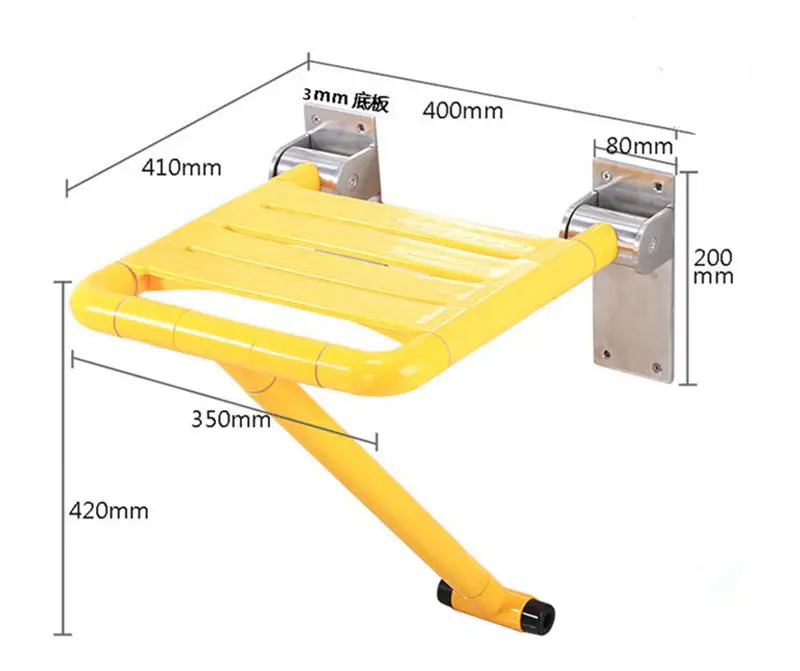 Настенные складные душевые стулья для пожилых людей, туалет, душевые сиденья для инвалидов, стулья для ожидания, стул для ванной комнаты