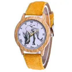 Relogio feminino часы браслет 2018 Для женщин слон кожаный браслет часы моды Повседневное наручные часы подарок reloj mujer