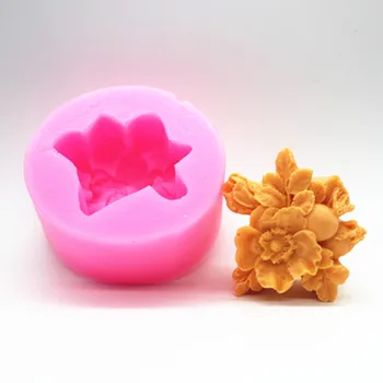 

Wholesale/retail,free shipping ,C527 handmade soap mold clay pottery mould silicone cake mould Gardenia FM