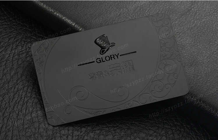 Luxury Black Metal Business Cards