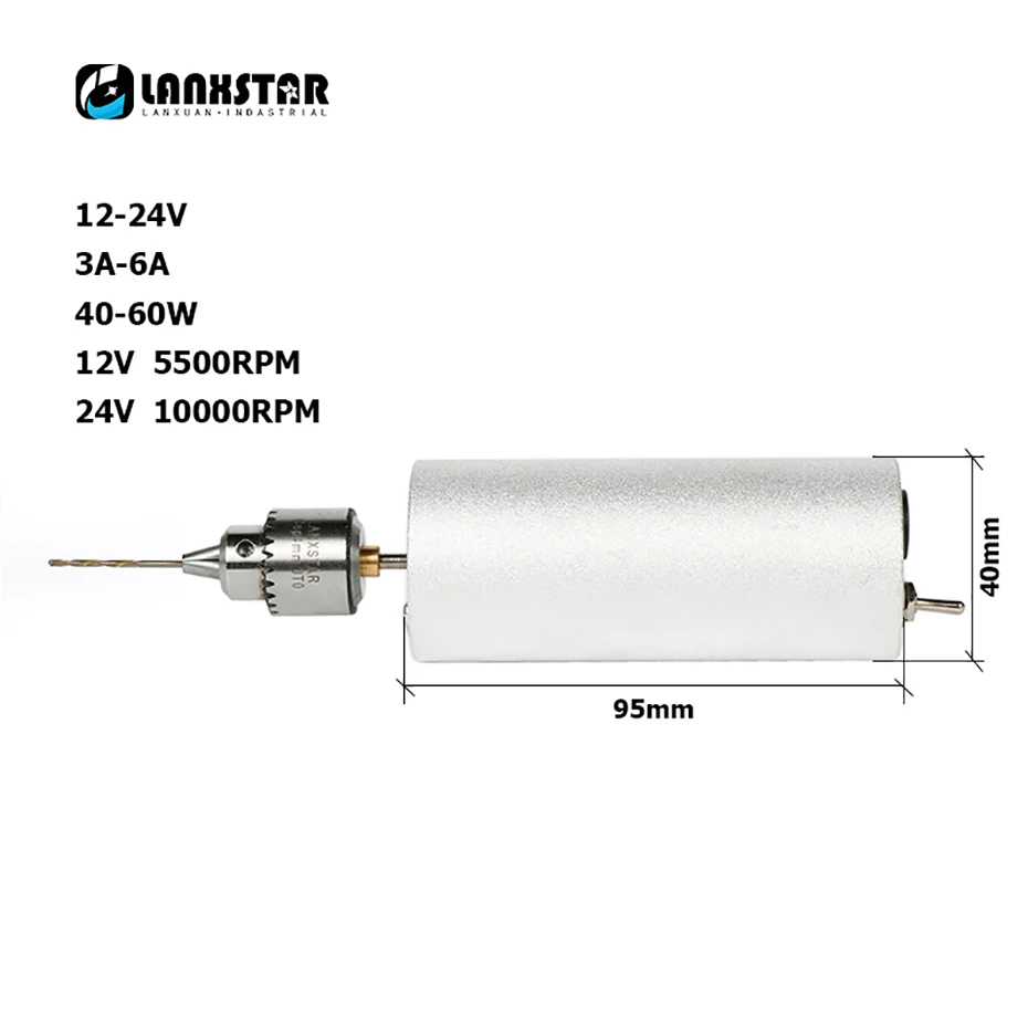 Lanxstar микро-точность маленькая электрическая дрель мини Нефритовая игра шлифовка бурение шлифовка полировка резка резьба Diy ручная дрель