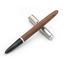 Роскошная деревянная брендовая перьевая ручка для письма, стандартный металлический наконечник Iraurita 0,38 мм, перьевые ручки для школы, студентов, для офиса