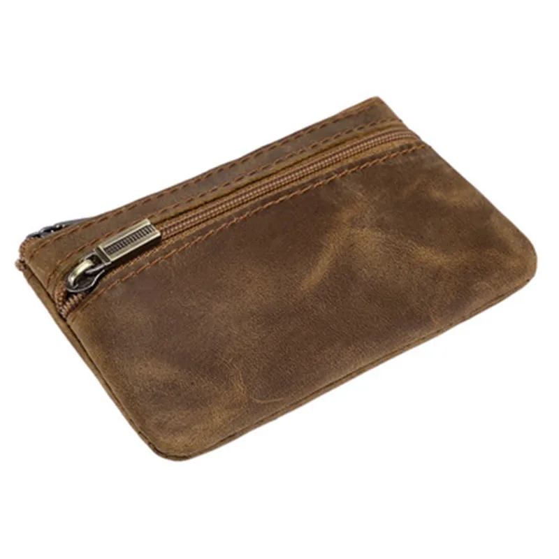 

Men's Short Wallet Children's Coin Purse Leather Wallet Mini Zipper Bag Coin Change Purse Bag Size 11.5*7.5*0.8cm F001