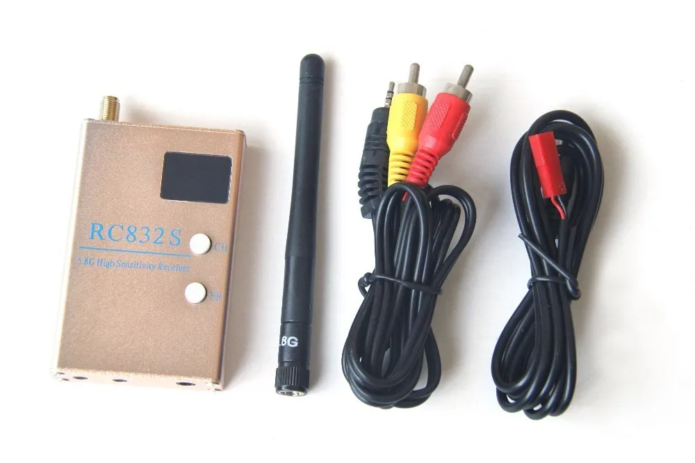 FPV 5.8G 5.8GHz 48 Channels RC832S RC832 Receiver With A/V and Power Cables For Quadcopter F450 S500 S550