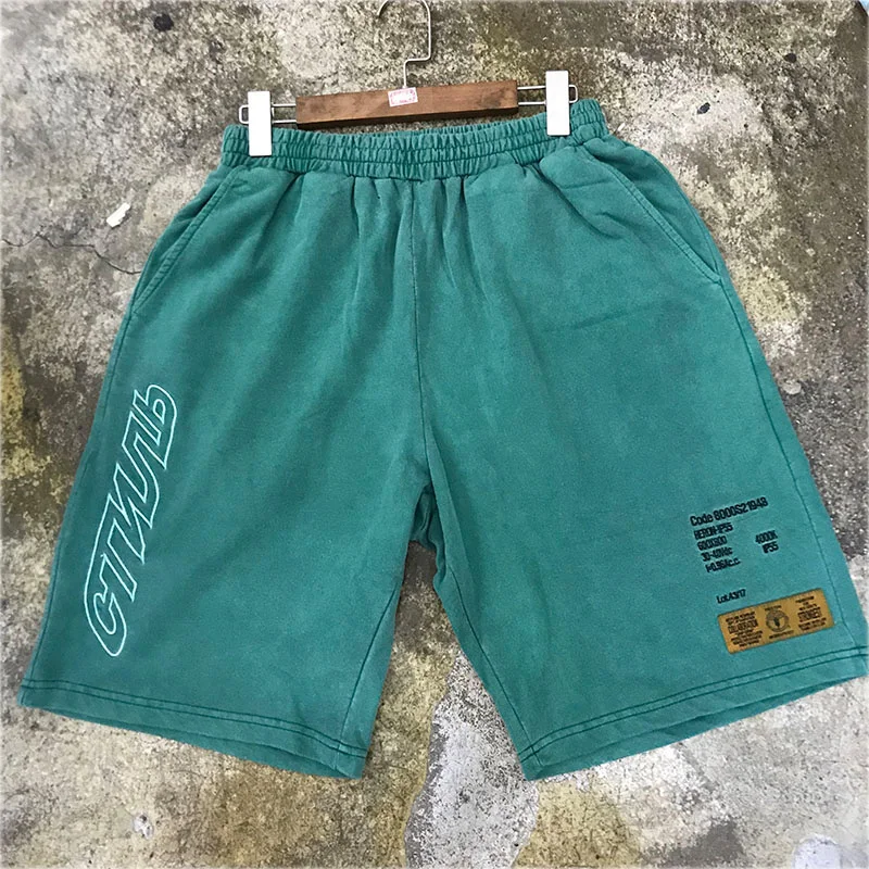

Heron Preston Shorts 19 Summer Casual High Quality Embroidery Heron Preston Shorts Drawstring CTNNB Heron Preston Blue Shorts