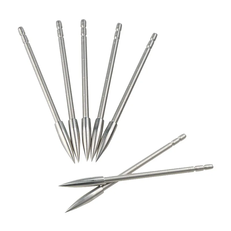 

10pcs Archery Arrowhead Stainless Steel Archery Target Arrowhead 4.2mm Interpolated Arrow