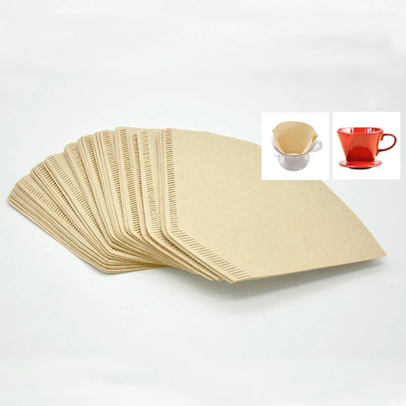 

102 "V" Shape Coffee Cup Filter Paper Espresso Machine Mocha Pot Strainer Sheet