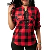 Office Lady Cotton Lace up Shirt 2