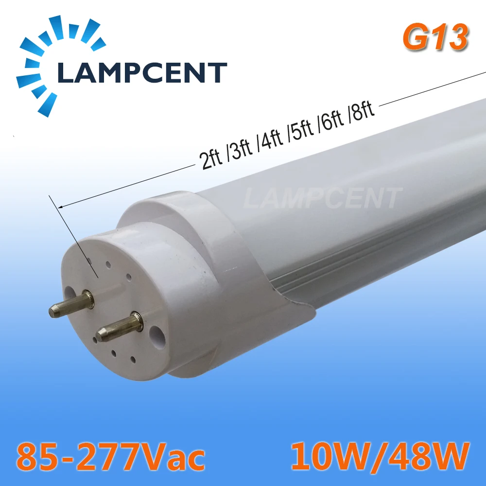25 100/Pack LED Tube Light 2ft 3ft 4ft 5ft 6ft 8ft Retrofit Fluorescent