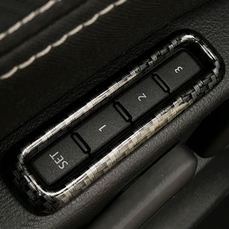 ABS-Chrome-For-Skoda-Octavia-2016-2017-2018-Car-Seat-adjustment-Switch-Button-Cover-Trim-Car