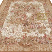 10'x14 'Французский Aubusson плетеные коврики ручной работы aubusson ковры