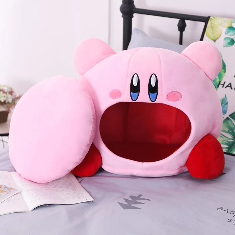 Super Kawaii Anime Cosplay Game Kirby Siesta Toe Box Plush Soft Sleep Pillow Cap Christmas Gift