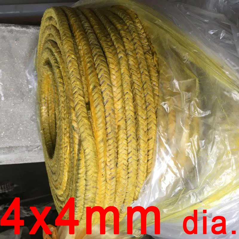 4mm x 4mm Pure cotton yarn packing plain yarn stuffing seal Grease