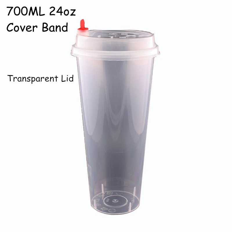 Disposable Plastic Cup Lids for Milktea Mug with Different Type, Cups  Containers, Cold Liquid, Drinkware with 700ml - AliExpress