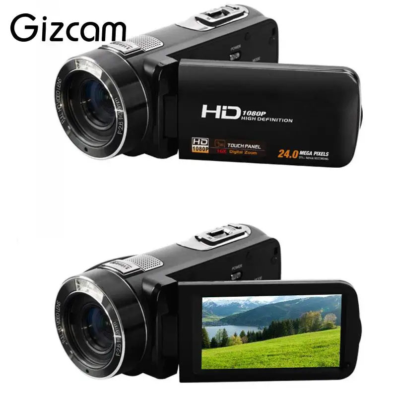 

Gizcam 3.0" 24MP HD 1080P Digital Camera Recorder 16X Zoom Camcorder Anti Shake DV DVR Camcorder Cam Gift