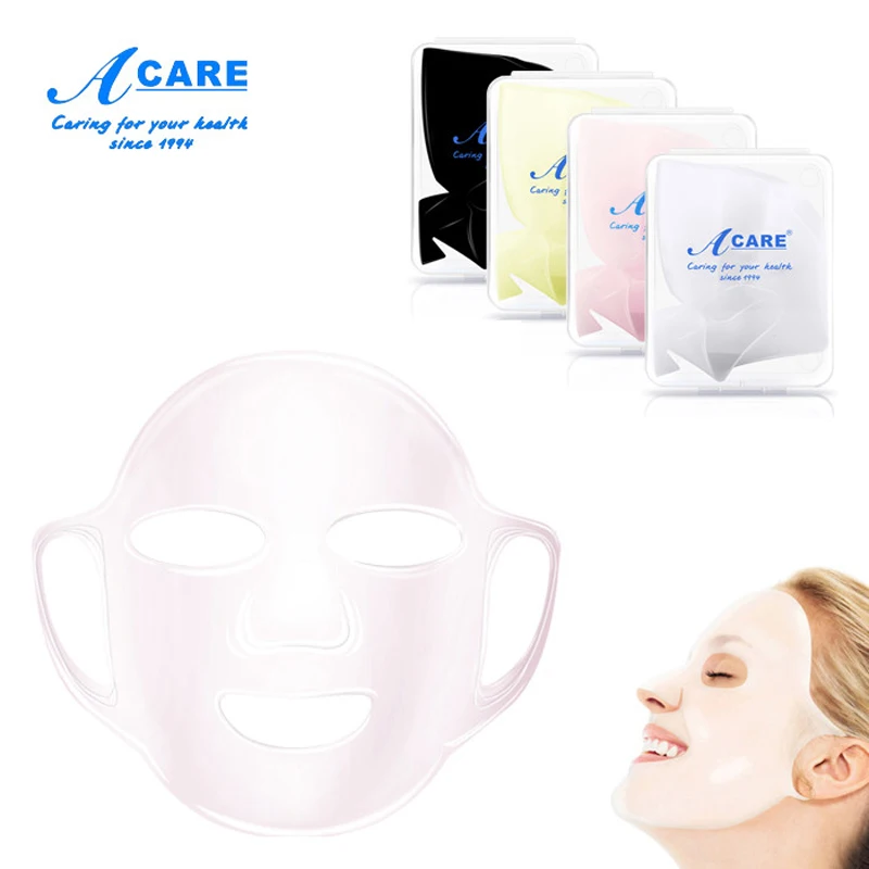 

Silicone Mask Cover Reuse Prevent Essence Skin Care Waterproof Face Evaporation Speed Up Reusable Moisturizing Mask Facial Tool