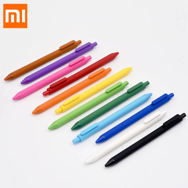Оригинальная гелевая ручка Xiaomi mijia KACO Шариковая для школы разного знака Радужная
