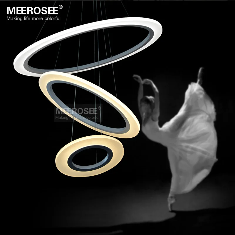 5057W Modern Chandelier Acrylic LED light fixture decorative indoor lighting office dinning room pendant light lamp Lustre (19)