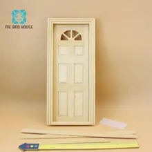 DIY Кукольный дом миниатюрный деревянный Skylight дверь миниатюрный орнамент украшение для кукольного домика