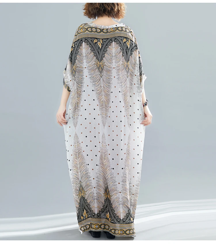 Boho Dress Bohemian Oversize Women Dress Summer Elegant Plus Size Long Maxi Dresses for Women Beach Casual Vestidos Mujer 2019  11