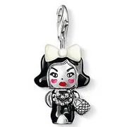

Silver Color Queen Doll Wearing Bowknot Diy Charms Fit Bracelet & Necklace Making Jewelry For Women Breloque SCH0357
