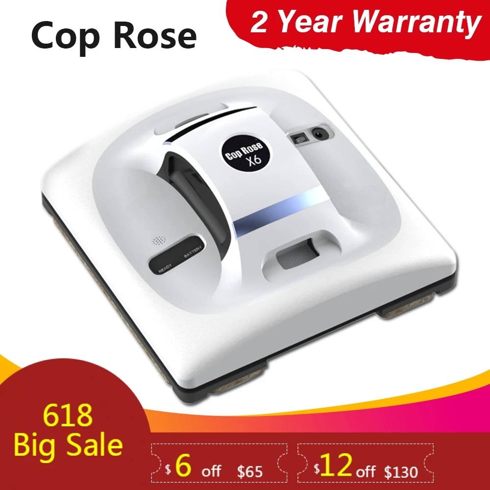 COP ROSE X6 Automatische Window Cleaning Robot, intelligente Wasmachine, Afstandsbediening, anti vallen UPS Algoritme Glas stofzuiger Tool COP ROSE X6 Automatische Window Cleaning Robot, intelligente Wasmachine, Afstandsbediening, anti vallen UPS Algoritme Glas stofzuiger Tool