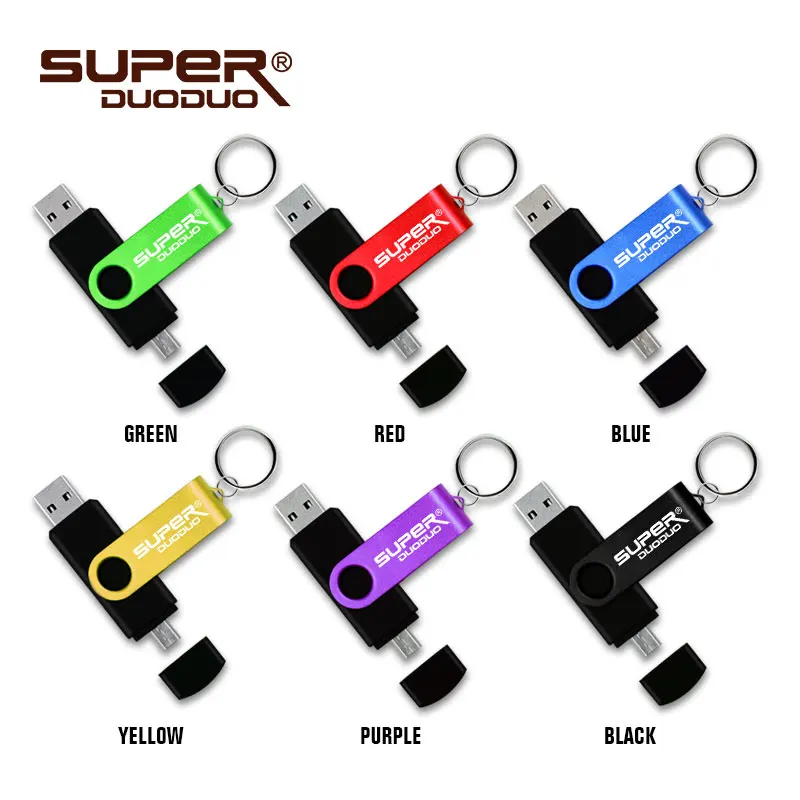 OTG флэш накопитель usb 8 ГБ 2 0 pen drive 32 Гб 128 карта памяти 16 64 для телефона/планшета