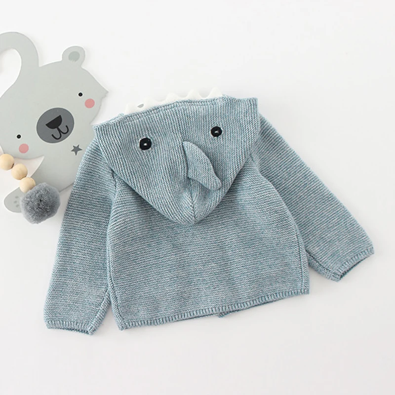 1-6yrs Baby Girls Boys Cardigan Sweater Children Dinosaur Outerwear & Coats 2018 Sweater Fashion Kids Knit Coat Girls Cardigan