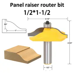 Панель Райзер фреза мелкий конический Резак по дереву-дюймовый хвостовик для 1/2