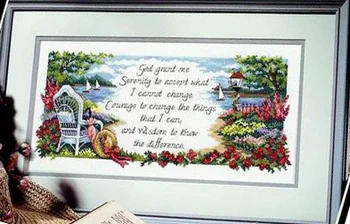 

cotton thread embroidery cross stitch kits 14ct unprinted home decor Scenery Chair diy kit Europe Pastoral punto de cruz bordado