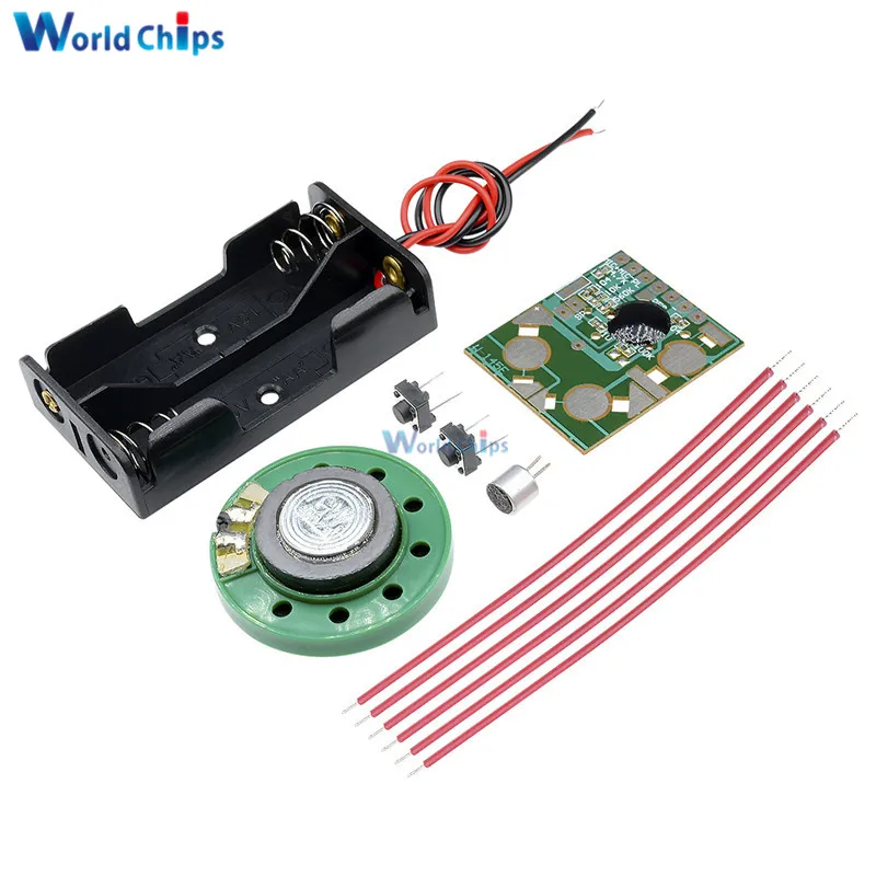 

DIY Kit Miniature Digital Recording Voice IC Chip Module Movement Recorder Recording Pen Music Card Electronic Kit