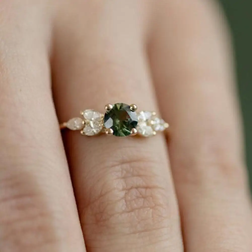 

Vintage Engagement Wedding Faux Rhinestone Finger Ring Bridal Jewelry hot