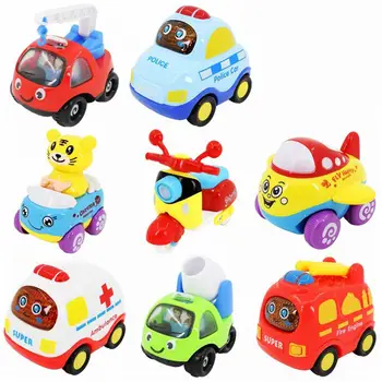 

Children Inertia Car Motorcycle Excavator Aircraft Toy Car Set Simulation Pull Back Car Set 2019 new arrival pull back car