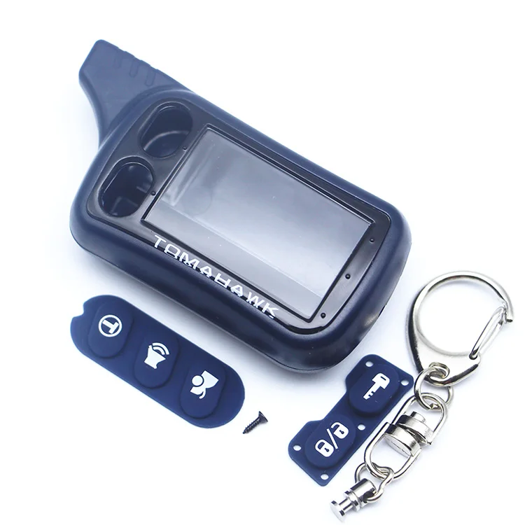 Kopen Nieuwe TZ9010 Case sleutelhanger voor Tomahawk TZ9010 TZ9020 TZ9030 twee weg auto alarm afstandsbediening gratis verzending