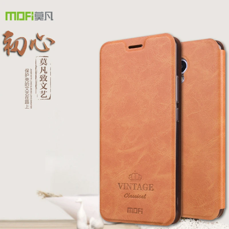 

Mofi for Meizu M5 Note 5.5 inch Case Cover Flip PU Leather Cover for Meizu M5 Note Case Card Slot Shockproof Protective Shell