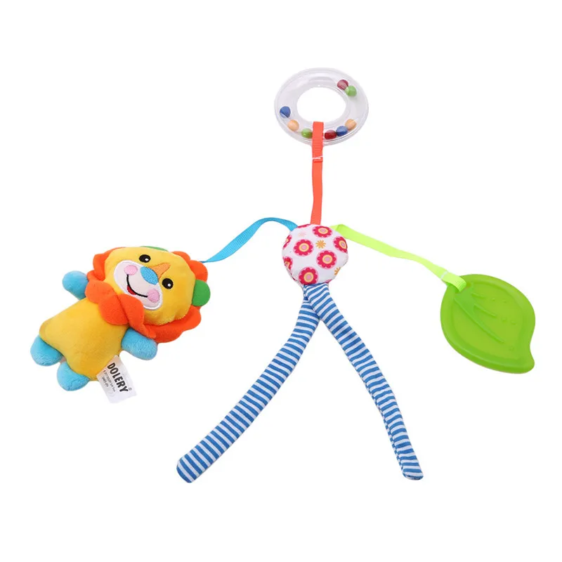 Детские кроватки подвесная коляска погремушка-грызунок, музыка игрушка симпатичные Колокольчик в виде животных для новорожденных детские