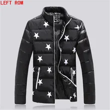 Winter 2017 new Thicken Parkas jacket men fashion zipper pocket stand collar men’s winter jacket