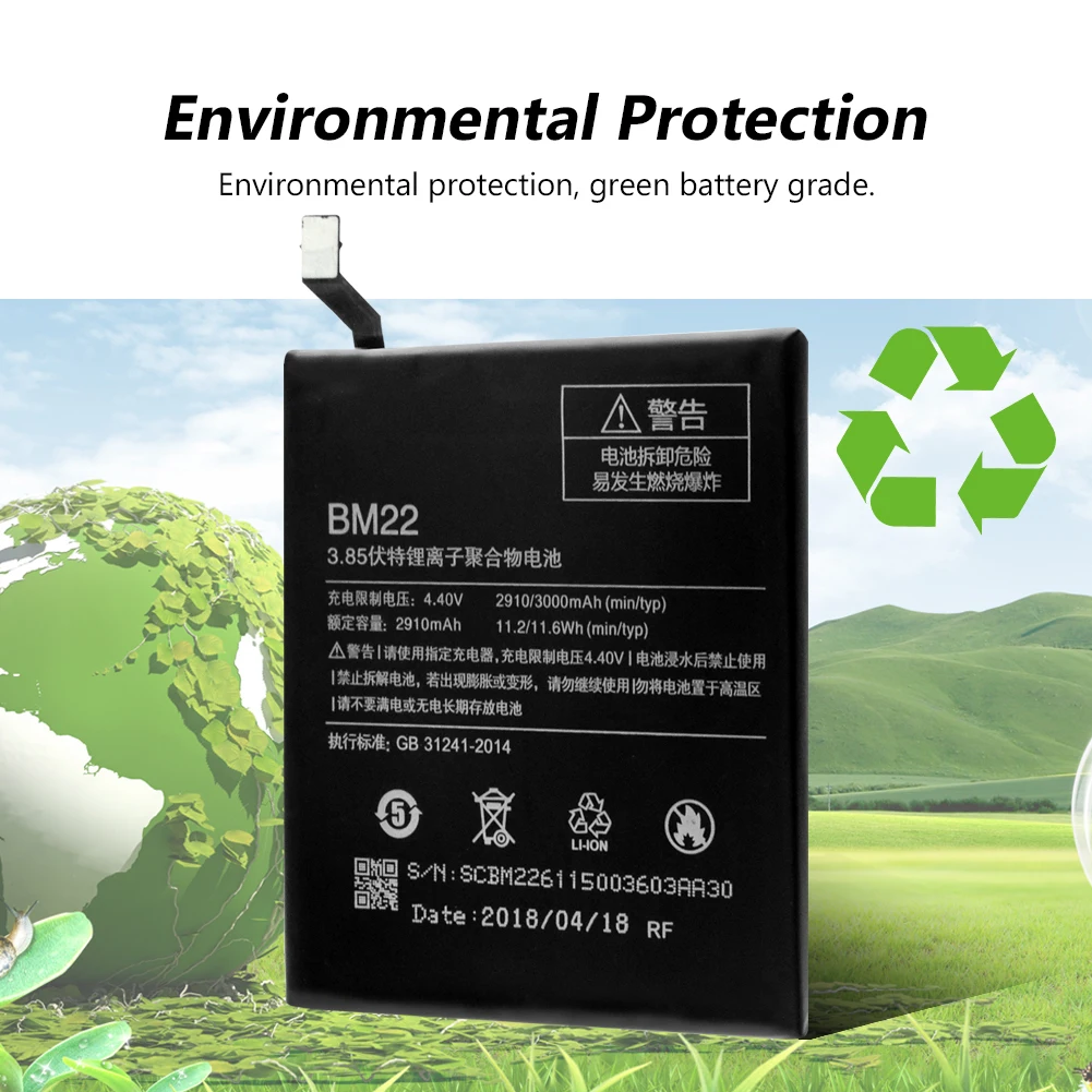 

Rechargeable Phone Battery BM22 BM-22 BM-22 3000mAh Original Battery For Xiaomi Mi 5 Mobile Phone High Performance