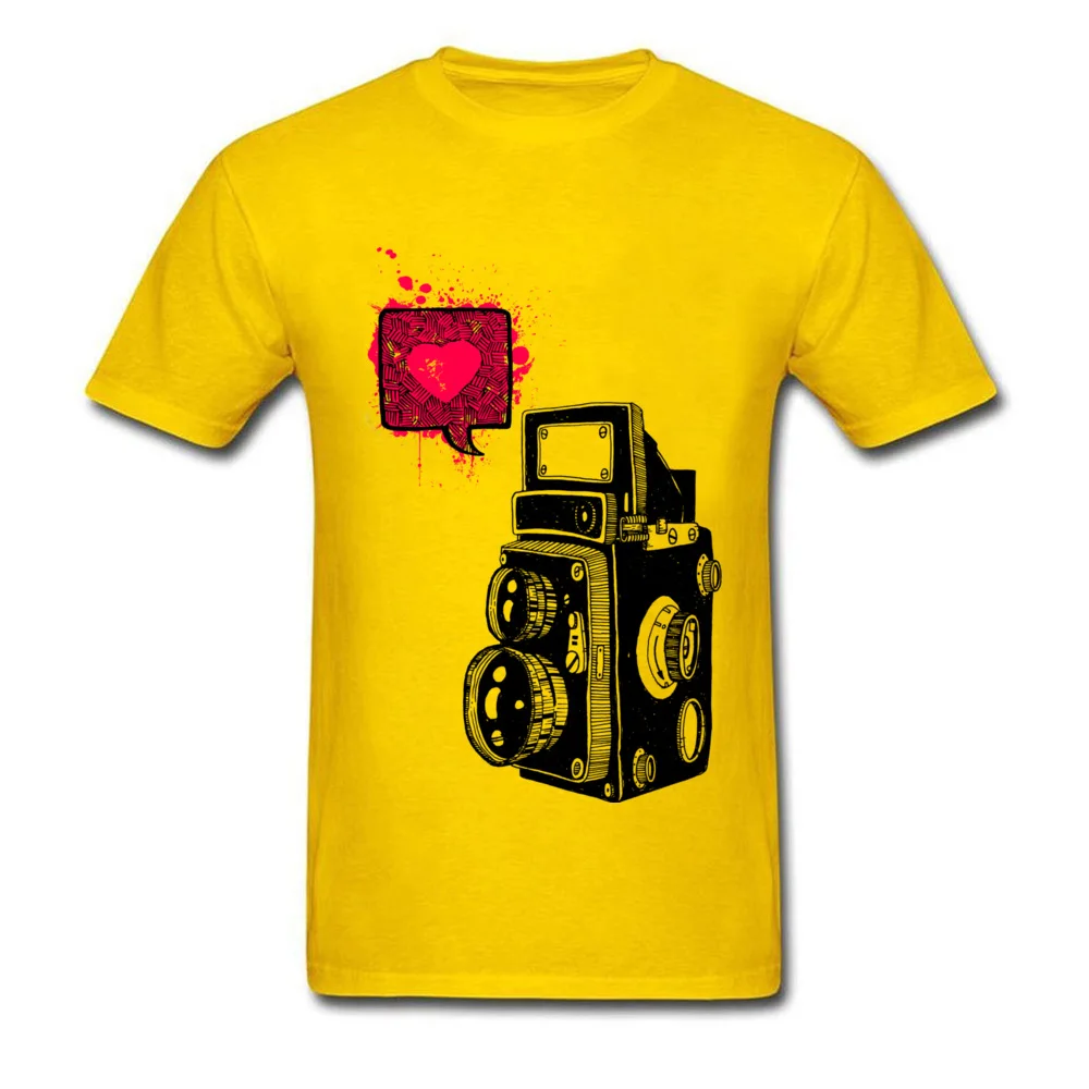 PhotoLove_Magnetic comfortable Summer 100% Cotton Crewneck Young Tops Shirts Comics Tshirts Cute Short Sleeve T Shirts PhotoLove_Magnetic yellow