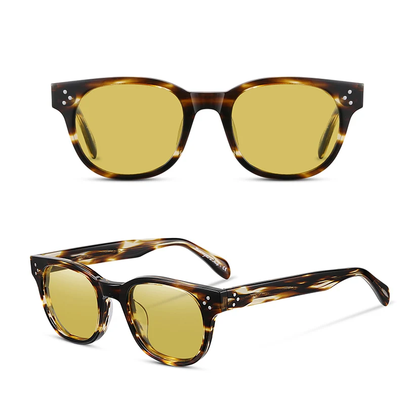 OV5236 винтажные оптические очки для близорукости очки оправа поляризованные солнцезащитные очки - Цвет линз: Night vision lens