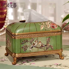 American rural living room desktop box ornaments jewelry gift boxed paper towel napkin Home Furnishing bedroom