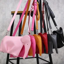 Модные женские кожаные сумки, повседневные сумки в форме слона, Женская Курьерская сумка, кошелек, сумки на плечо