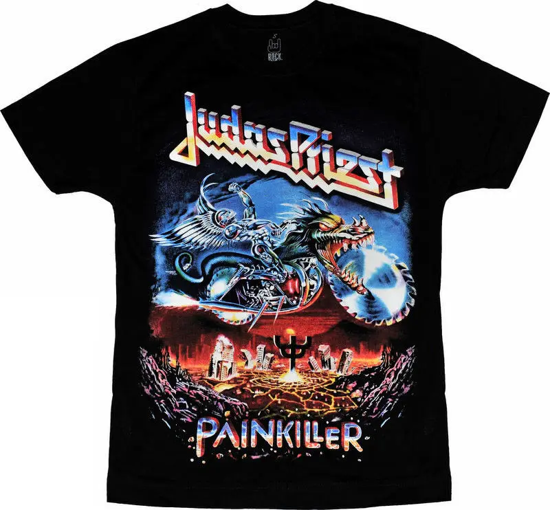 Жесткая рок панк металлическая группа Judas Priest Painkiller Мужская футболка унисекс