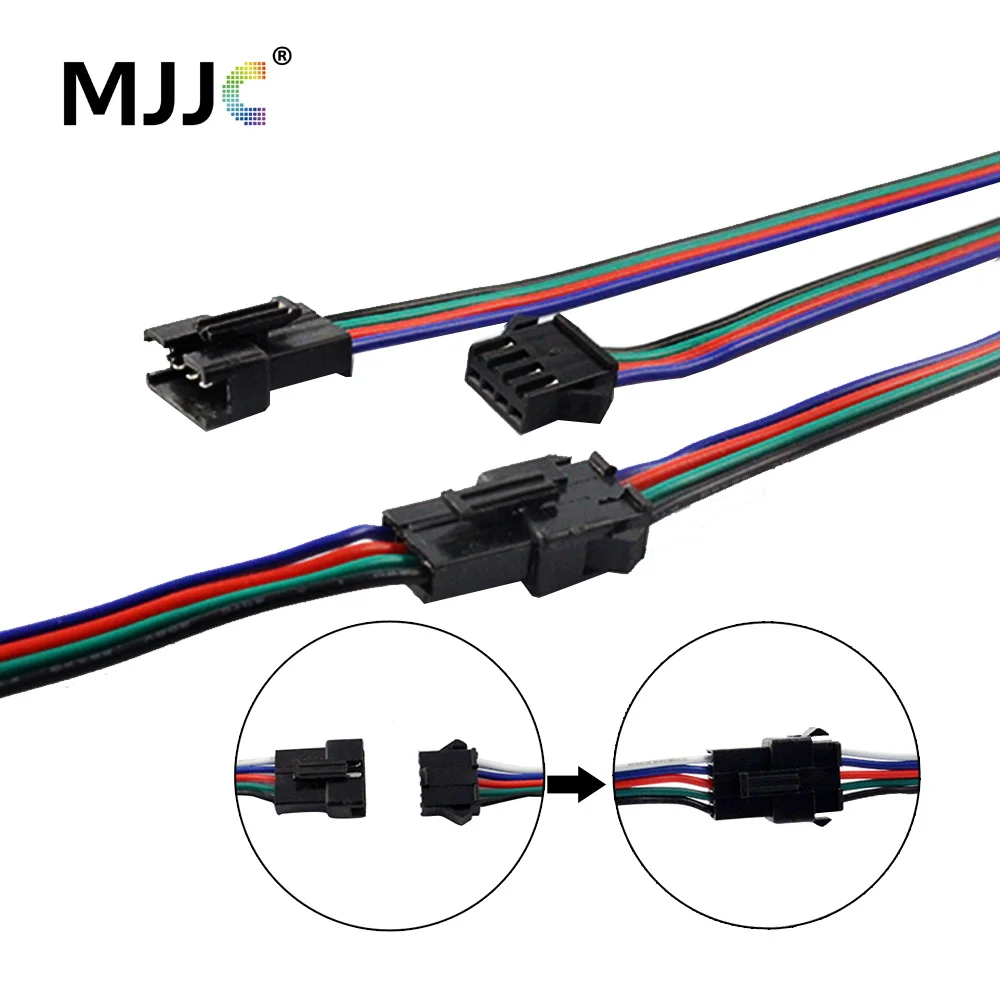 Connettore 4 pin connettori maschio ideale per LED RGB 