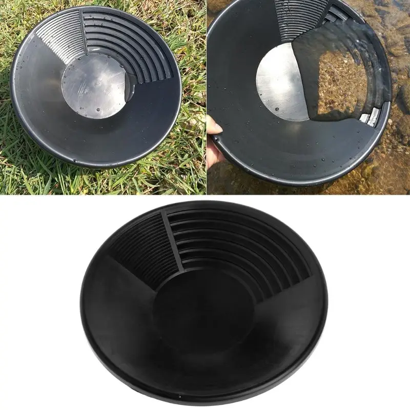 

New Plastic Gold Pan Basin Nugget Mining Pan Dredging Prospecting River Tool Wash Gold Panning Equipment
