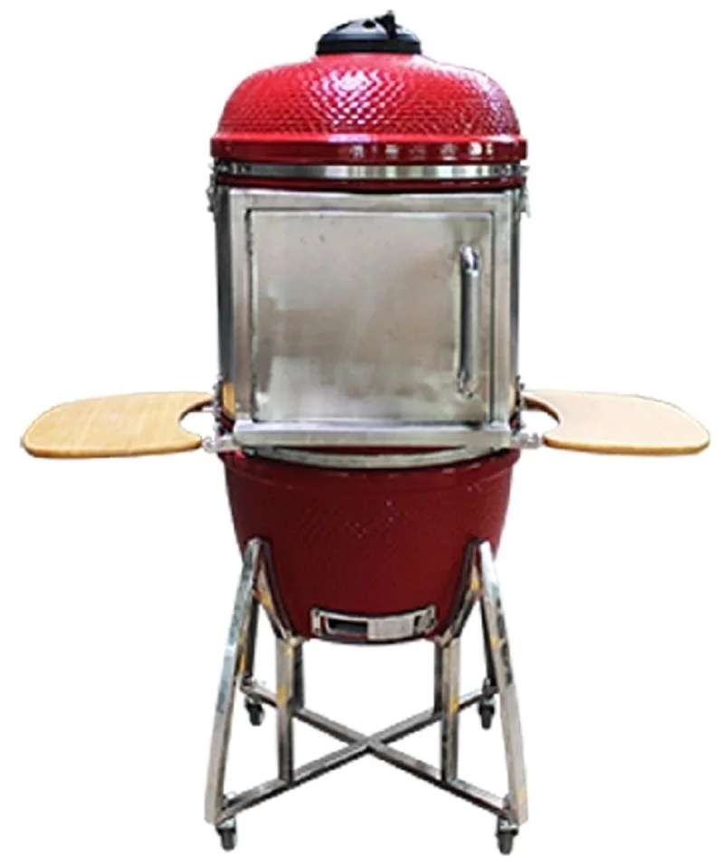 

Factory Direct Sale Big Multi Shelves Pizza Plate Baking Rib Kamado 24 inch Ceramic Multilevel Steak Charcoal Kamado Grill
