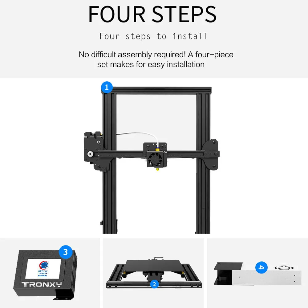 سريع الجمعية 3D طابعة كبيرة حجم I3 البسيطة Tronxy XY-2 استمرار طباعة الطاقة عالية الجودة الطباعة 220*220 مللي متر مرتعا حجم