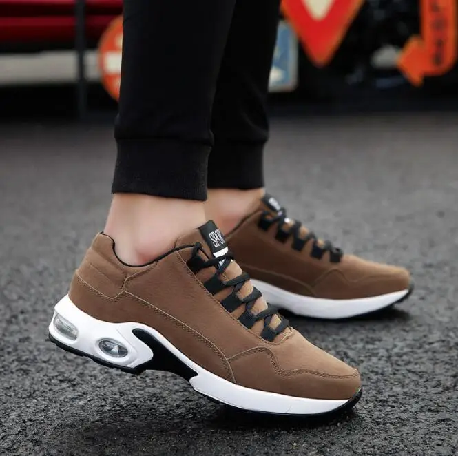 

2019 Sprng and autn men and wn sprts shes leaer watoof shoes men's trndy Korean version